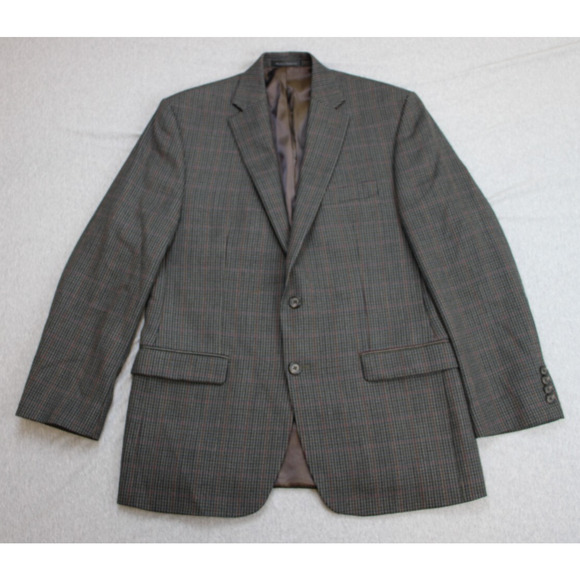 Lauren Ralph Lauren Other - Lauren Ralph Lauren Blazer Mens 40R Gray Houndstooth 2 Button Single Breasted